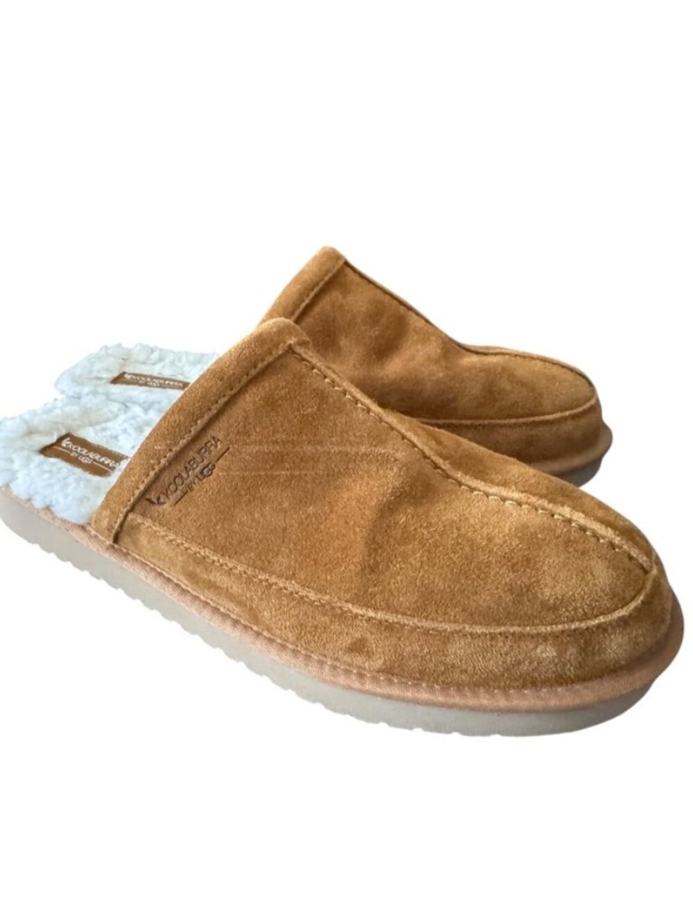 Koolaburra by UGG Bordon Slippers Men’s 13 Chestnut Suede Lined Clogs EUC